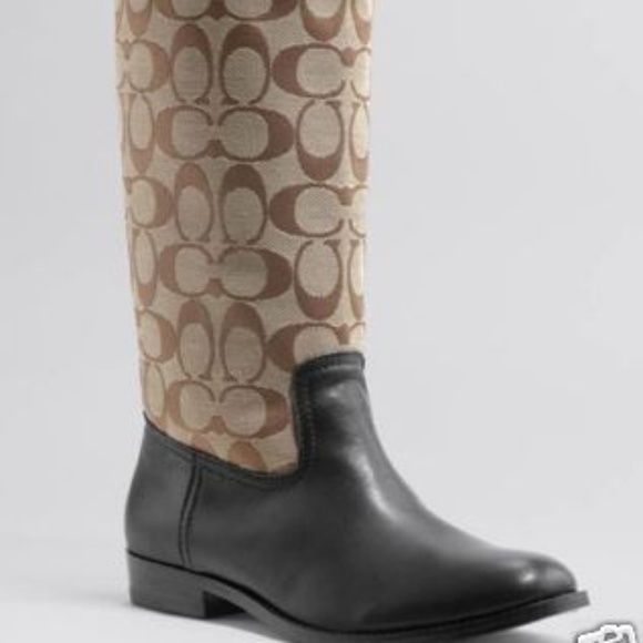 New monogram coach boots size 5B - Picture 1 of 8